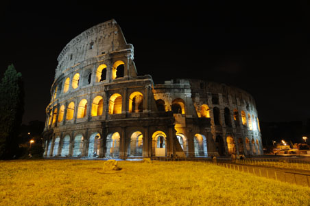 Colosseum at night